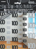 100th Birthday Black & Silver Hanging String Decorations