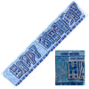 Glitz Blue Prismatic Happy Birthday Giant Jointed Banner 1.36m (4.47')