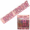 Glitz Rose Gold Prismatic Happy Birthday Giant Jointed Banner 1.36m (4.47')