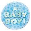 A Baby Boy 45cm (18") Foil Prismatic Balloons