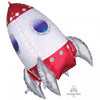 Rocket Ship UltraShape Foil Balloon Anagram