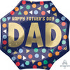 Happy Father's Day Dad SuperShape Foil Balloon Anagram
