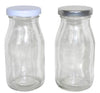 Glass Mini Milk & Soda Bottles With Lid