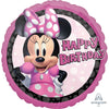 Disney Minnie Mouse Theme  Happy Birthday 43cm Foil Balloon