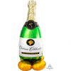 Bubbly Wine Bottle AirLoonz Foil Balloon Anagram Air Filled
