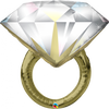 Qualatex Foil Shape 37" Diamond Wedding Ring