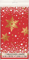 Gold Sparkle Christmas Tablecover 137cm X 274cm (54" X 108")