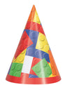 Building Blocks Legos Birthday 8 Party Hats 8pk