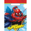 Marvel Spiderman Theme Party Plastic Loot Bags 10 Pack
