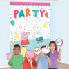 Peppa Pig Scene Setter Wall Decorations Kit Back Drop With  Photo Props