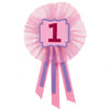 Girl's 1st Birthday Award Ribbon Badge