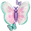Jumbo Butterfly Flutters Supershape Foil Helium Balloon
