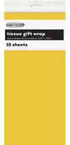 Yellow Tissue Paper Sheets 10Pk