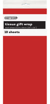 Red Tissue Paper Sheets 10Pk