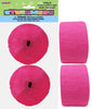 Crepe Streamers 2pk- Hot Pink