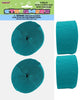 Crepe Streamers 2pk- Teal