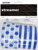 Stripes And Dots Crepe Streamers 2Pk - Royal Blue