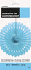 Blue Hanging Fan Decoration 40cm (16") Each