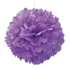 Purple Hanging Decorative Puff Ball Decor 40cm (16")