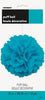 Teal Hanging Decorative Puff Ball Decor 40cm (16")