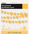 Dots Paper Garland - Yellow
