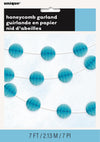 Honeycomb Ball Garland Party Decorations-Light Blue