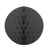 Black Honeycomb Ball Decoration 20cm  (8")
