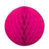 Hot Pink Honeycomb Ball Decoration 20cm  (8")