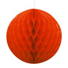 Red Honeycomb Ball Decoration 20cm  (8")