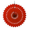 Red Hanging Fan Decoration 40cm (16") Each