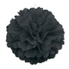 Black Hanging Decorative Puff Ball Decor 40cm (16")