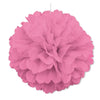 Hot Pink Hanging Decorative Puff Ball Decor 40cm (16")