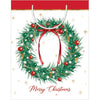 Medium Christmas Wreath Paper Gift Bag 22.5cm