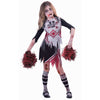 COSTUME ZOMBIE CHEERLEADER GIRLS Halloween Children Costume