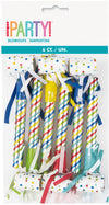 6Pk Rainbow Party Blowouts
