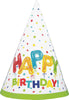 Happy Birthday Party Hats 8pk