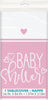 Pink Baby Shower Plastic Tablecloth / Tablecover