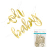 Gold Oh Baby Letter Banner