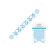 “1 Today” 1st Birthday Blue Foil Stamped Pennant Banner