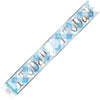 Gingham 1st Birthday Blue Foil Banner 3.6m (12')