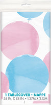 Gender Reveal Party Plastic Tablecloth / Tablecover