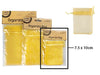 7.5*10cm Organza Bag Gold 6Pack