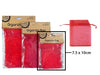 7.5*10cm Organza Bag Red 6Pack