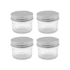 135ML Quilted Glass Conserve Jar Pack of 4