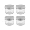 135ML Quilted Glass Conserve Jar Pack of 4