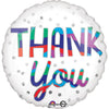 Anagram Thank You Silver Dots 45cm (18") Foil Balloon