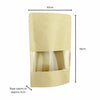 Zip Lock Brown Bags 15CM x 10CM 8PK
