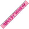 Happy 30th Birthday Glitz Pink Foil Banner