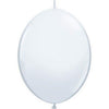 15cm Qualatex Latex Small Link Balloon White Each