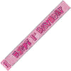Happy 1st Birthday Glitz Pink Foil Banner